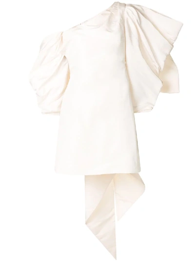 Carolina Herrera Kleid Mit Drapierung In White