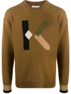 KENZO INTARSIA LOGO JUMPER