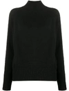 ALLUDE LOOSE FIT ROLL-NECK JUMPER