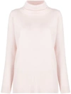 ALLUDE LOOSE FIT ROLL NECK JUMPER