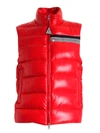 MONCLER PARPAILLON PADDED WAISTCOAT IN RED