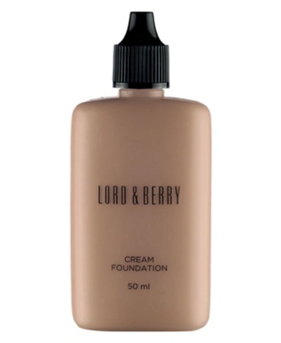 Lord & Berry Face Cream Foundation In Macchiato