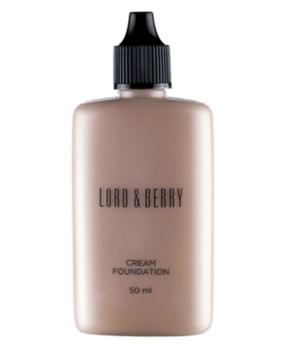 Lord & Berry Face Cream Foundation In Espresso