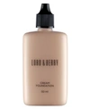 Lord & Berry Face Cream Foundation In Almond