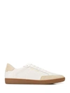Saint Laurent White Perforated Low-top Sneakers In White