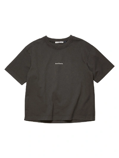 Acne Studios Stamped T-shirt In Black