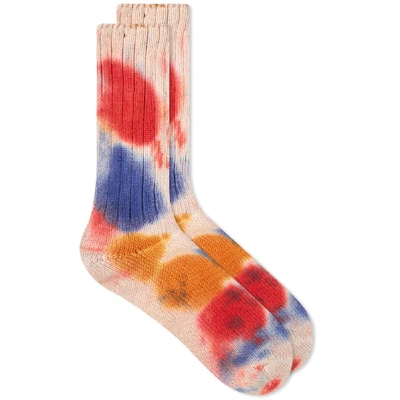 Anonymous Ism Scatter Dye Crew Sock In Multi