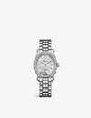 Chopard 278602-3002 Happy Sport Oval Stainless Steel And Diamond Watch In Stainless Steel