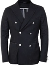 Tonello Double-breasted Jacket In Grey