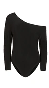 NORMA KAMALI LONG SLEEVE DROP SHOULDER BODYSUIT