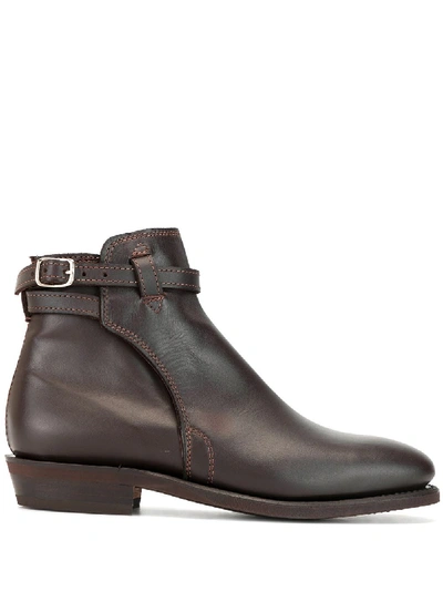 R.m.williams Eden Buckle Ankle Boots In Brown