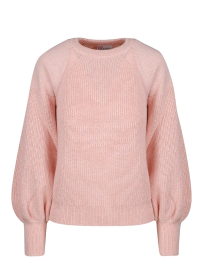Red Valentino Punch Sleeve Sweater In Pink & Purple