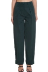 KENZO trousers IN GREEN COTTON,11462530