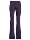 Alexander Mcqueen Narrow Bootcut Trousers In Amethyst