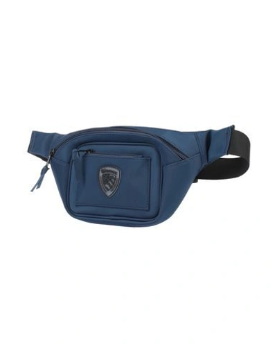 Blauer Backpack & Fanny Pack In Blue