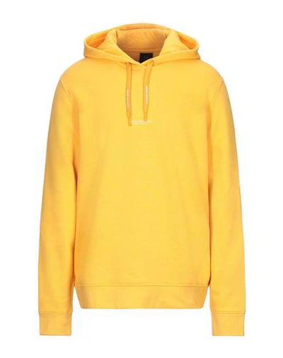 Armani Exchange Hooded Sweatshirt In Yellow