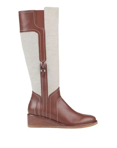 Rodo Knee Boots In Tan