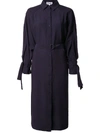 KENZO BELTED SHIRT DRESS WITH CAPE DETAIL