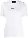 Dsquared2 Renny Fit Icon Print Jersey T-shirt In White