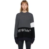 OFF-WHITE Grey Color Block Sweater