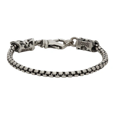 Emanuele Bicocchi Tubular Chain Bracelet In Silver