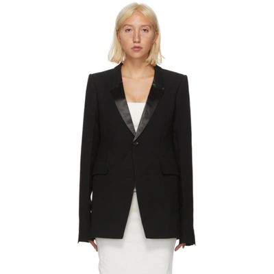Rick Owens Extreme Soft Single-breasted Blazer In Black