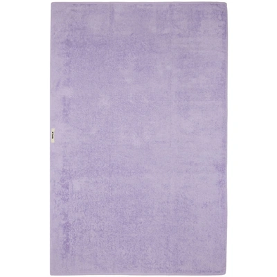 Tekla Purple Organic Bath Sheet Towel In Lavender