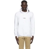 VETEMENTS WHITE WRITTEN LOGO HOODIE