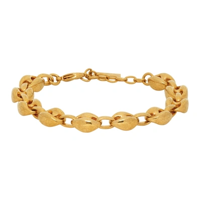 Saint Laurent Gold Mariner Link Bracelet In 8060 Gold L