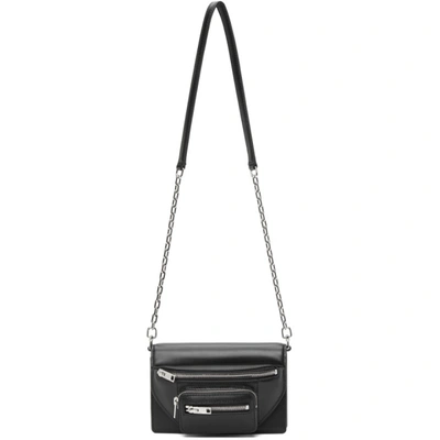 Alexander Wang Small Attica Leather Multi-zip Crossbody Bag In Black