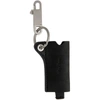 RICK OWENS RICK OWENS BLACK LEATHER CLASSIC LIGHTER CASE KEYCHAIN