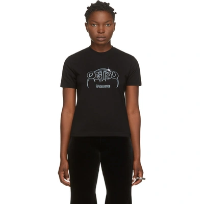 Vetements Black Cropped Destiny T-shirt