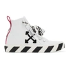 Off-white White & Black Vulcanized Mid-top Sneakers