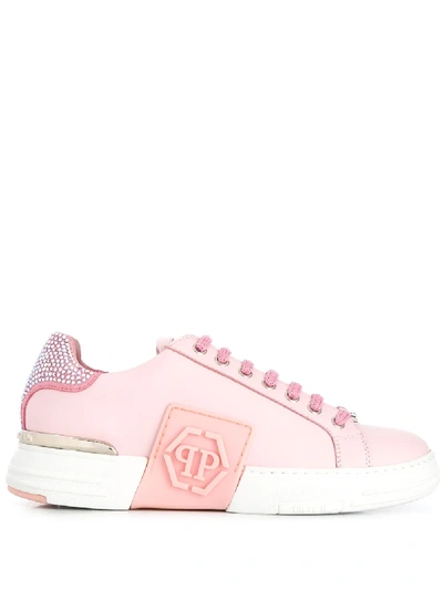Philipp Plein Phantom Kick Trainers In Pink