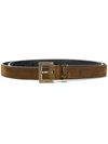 SAINT LAURENT MONOGRAM PLAQUE BELT