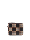 BURBERRY BURBERRY CHEQUER PRINT ZIPAROUND WALLET