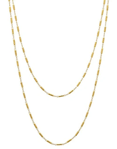 Gurhan 24k/22k/18k Yellow Gold Vertigo Bead Statement Necklace, 36