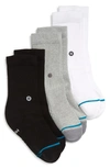 STANCE ICON 3-PACK ASSORTED SOCKS,K556A20ICO