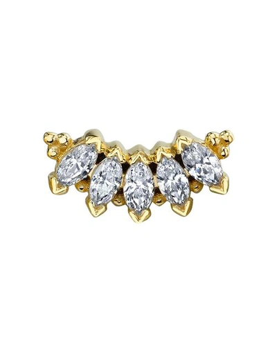 Bvla Mini Marquise Diamond Panaraya Stud In Ylwgold