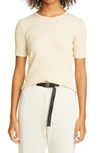 JOHN ELLIOTT RIB CROP T-SHIRT,WA235C08580A