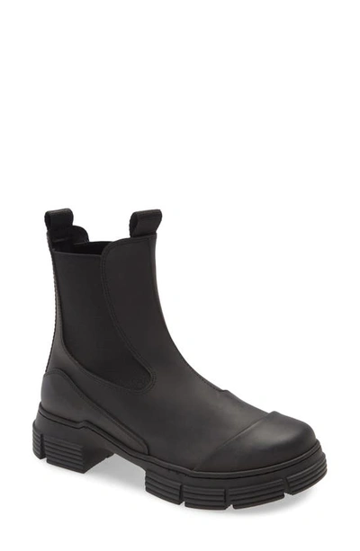 Ganni Recycled Rubber City Boot Black Size 38