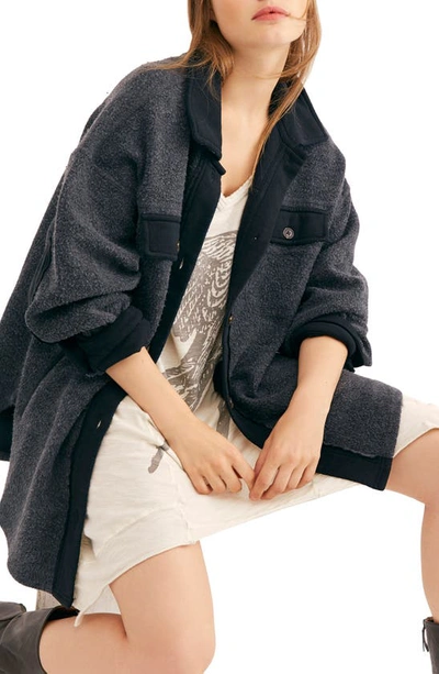 Free People We The Free Ruby Jacket In Washed Black