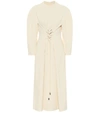 TIBI CHALKY DRAPE MIDI DRESS,P00486250