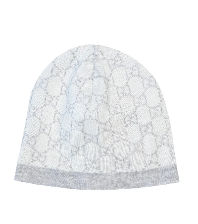 Gucci Baby Gg Wool Beanie In White