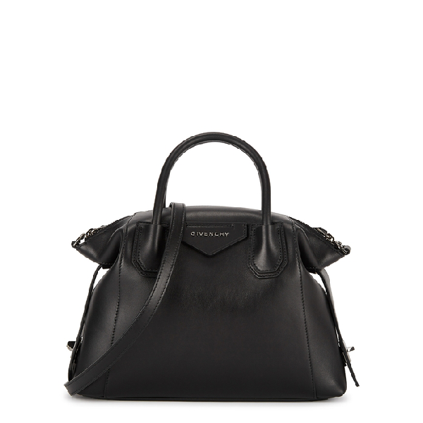 Givenchy Antigona Soft Small Leather Top Handle Bag In Black | ModeSens