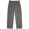 BALENCIAGA MONOCHROME CHECKED WOOL-BLEND TROUSERS,3255298