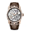 ROGER DUBUIS ROSE GOLD AND DIAMOND EXCALIBUR WATCH 42MM,15673472