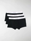 Dsquared2 Logo Embroidered Stripe Detail Boxers In Black