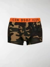 DSQUARED2 CAMOUFLAGE PRINT LOGO WAISTBAND BOXERS,15597577