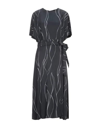 dark blue midi dress